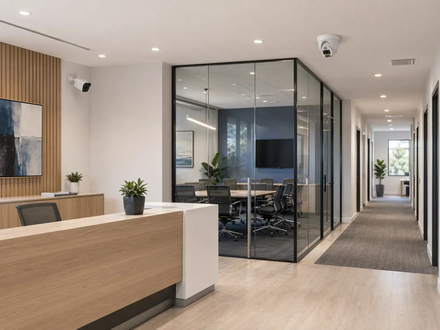Responsible video surveillance in an office and corridor environment
