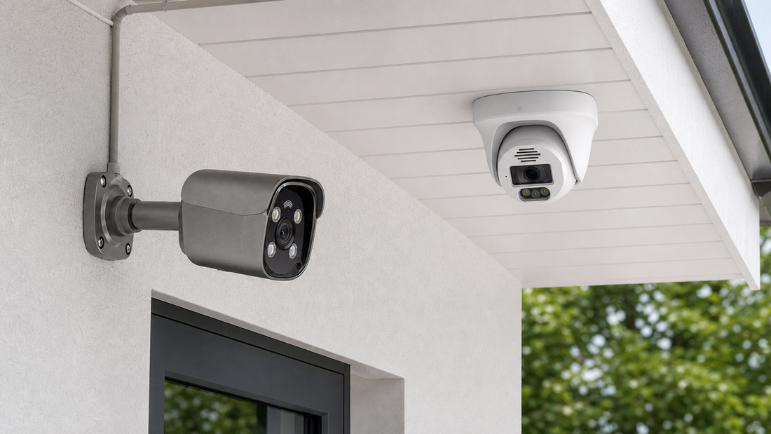 QuarkView bullet and dome security cameras compared for outdoor and indoor surveillance