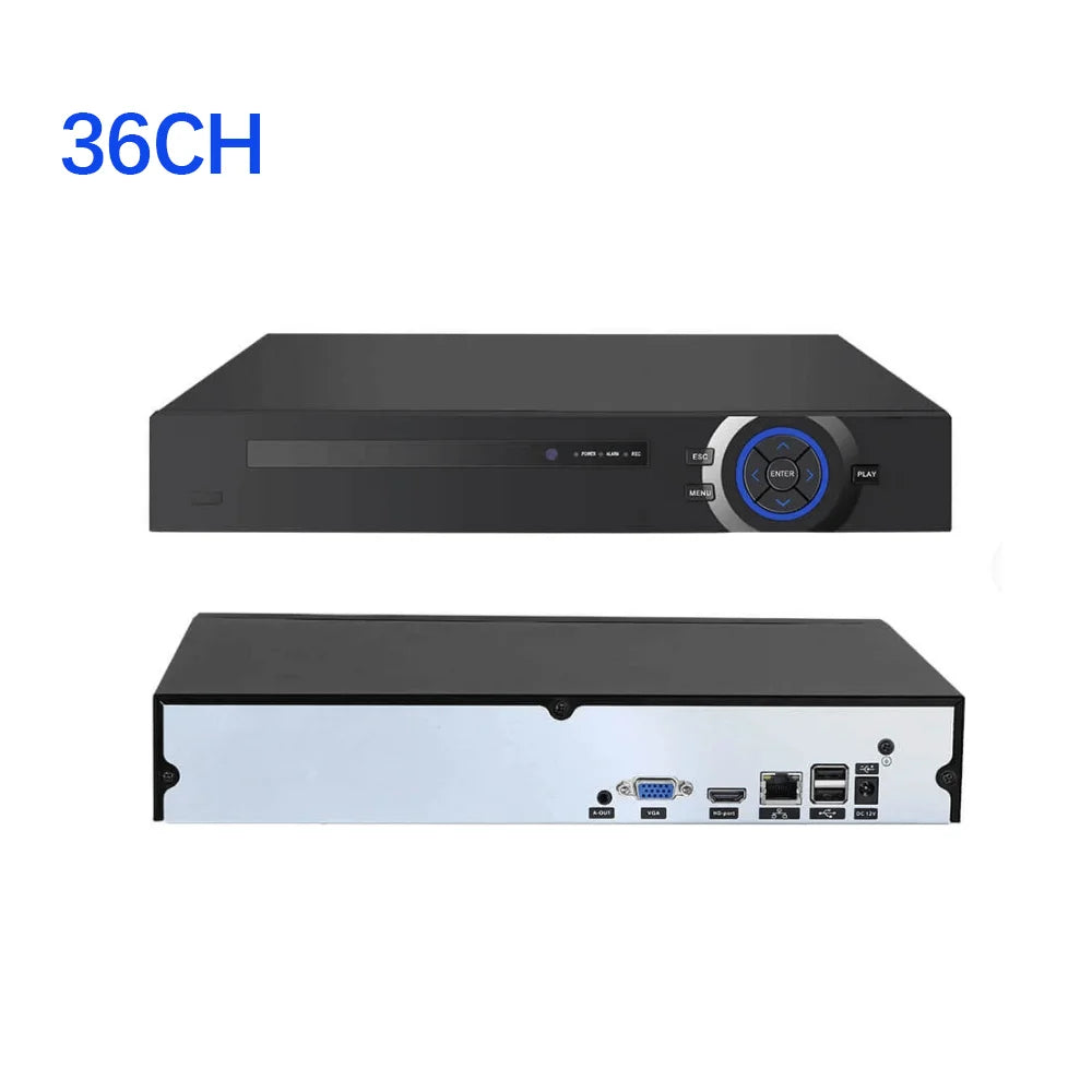 36-Channel Network Video Recorder for IP Cameras