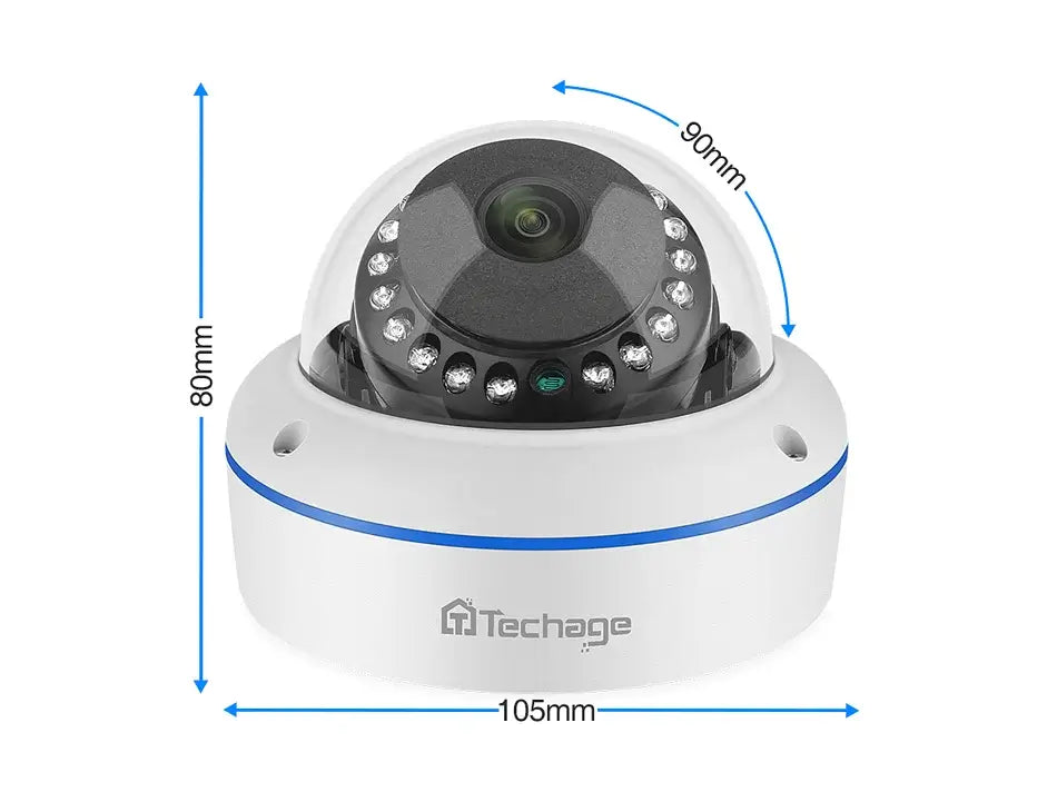 5MP Dome 48V PoE Camera with 2.8mm Lens