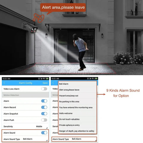 5MP PoE AI Security Camera IP66 Waterproof