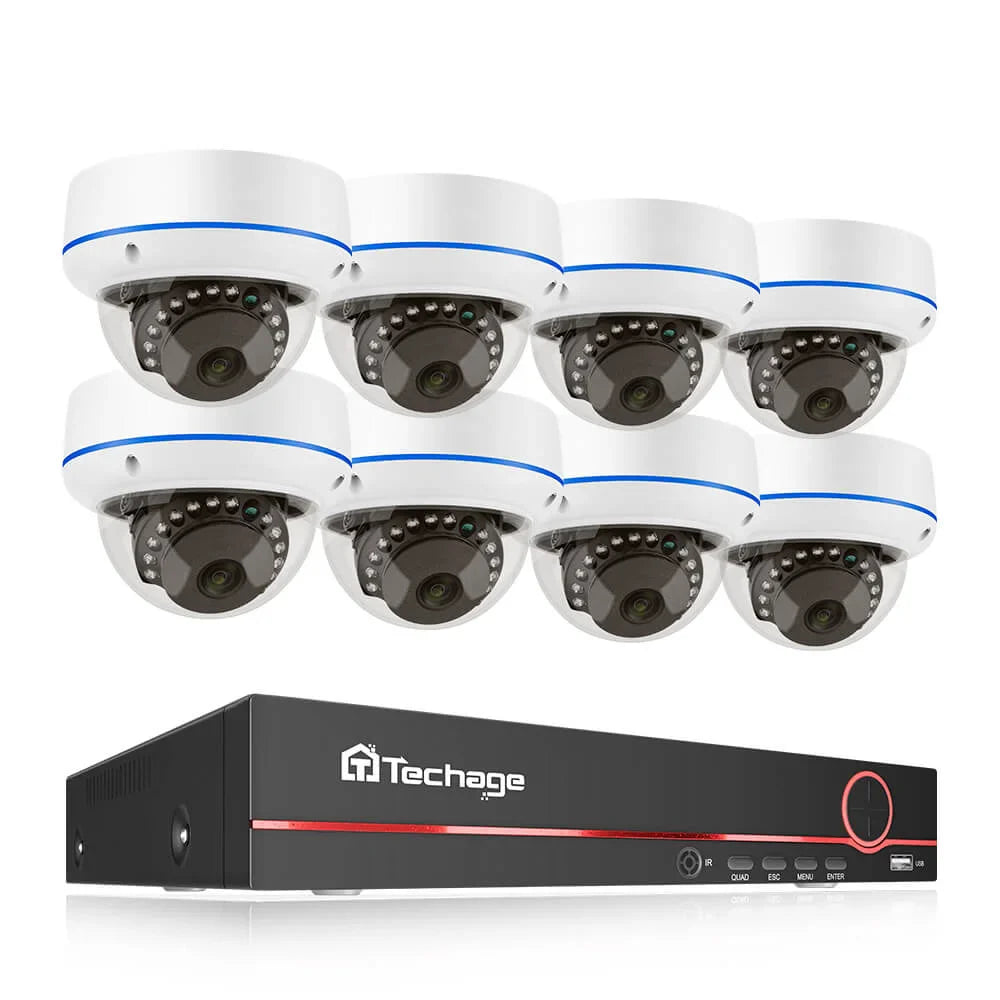 5MP Indoor PoE Camera System With 24-Hour Recording