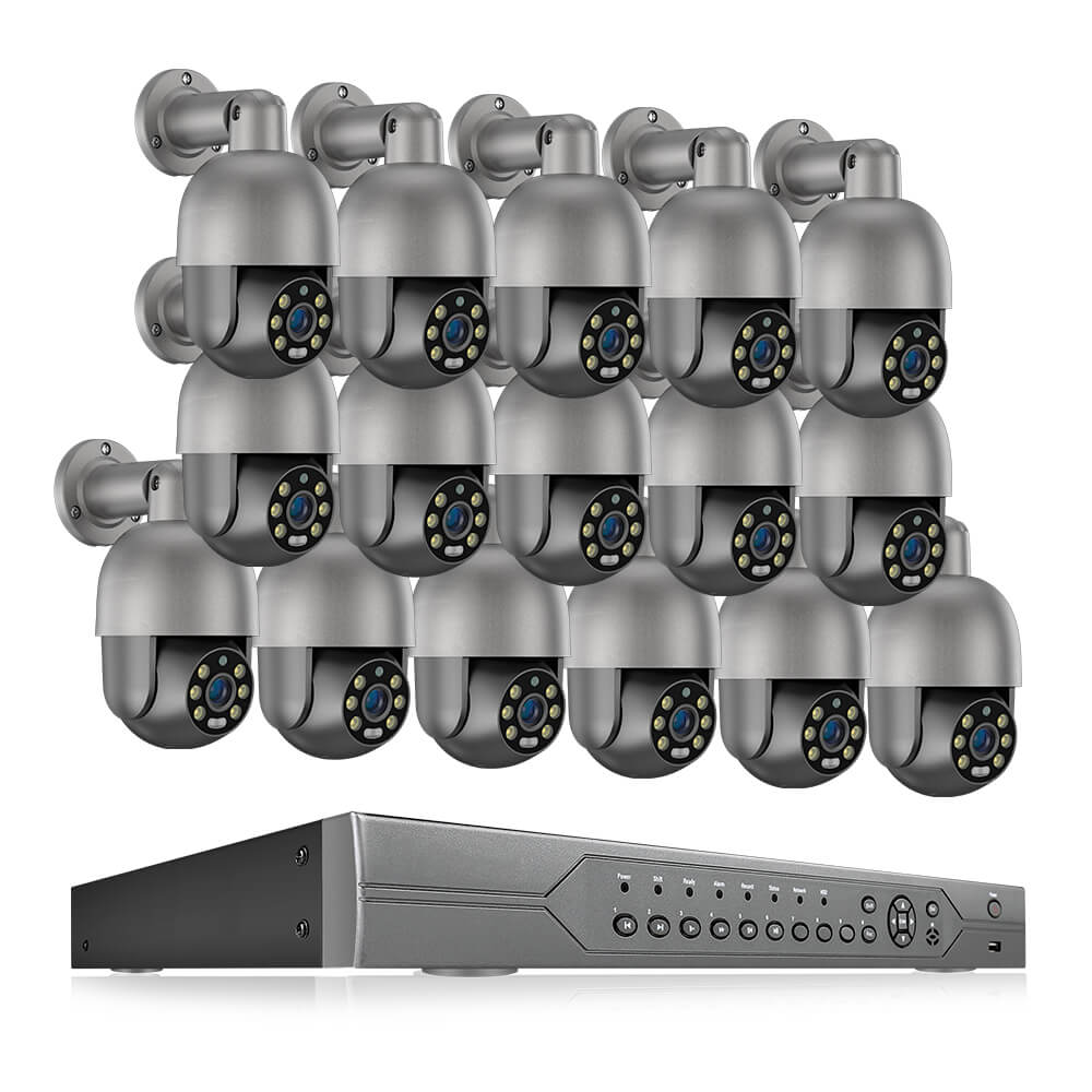 16CH PoE Camera System 360° View with 3TB Hard Disk