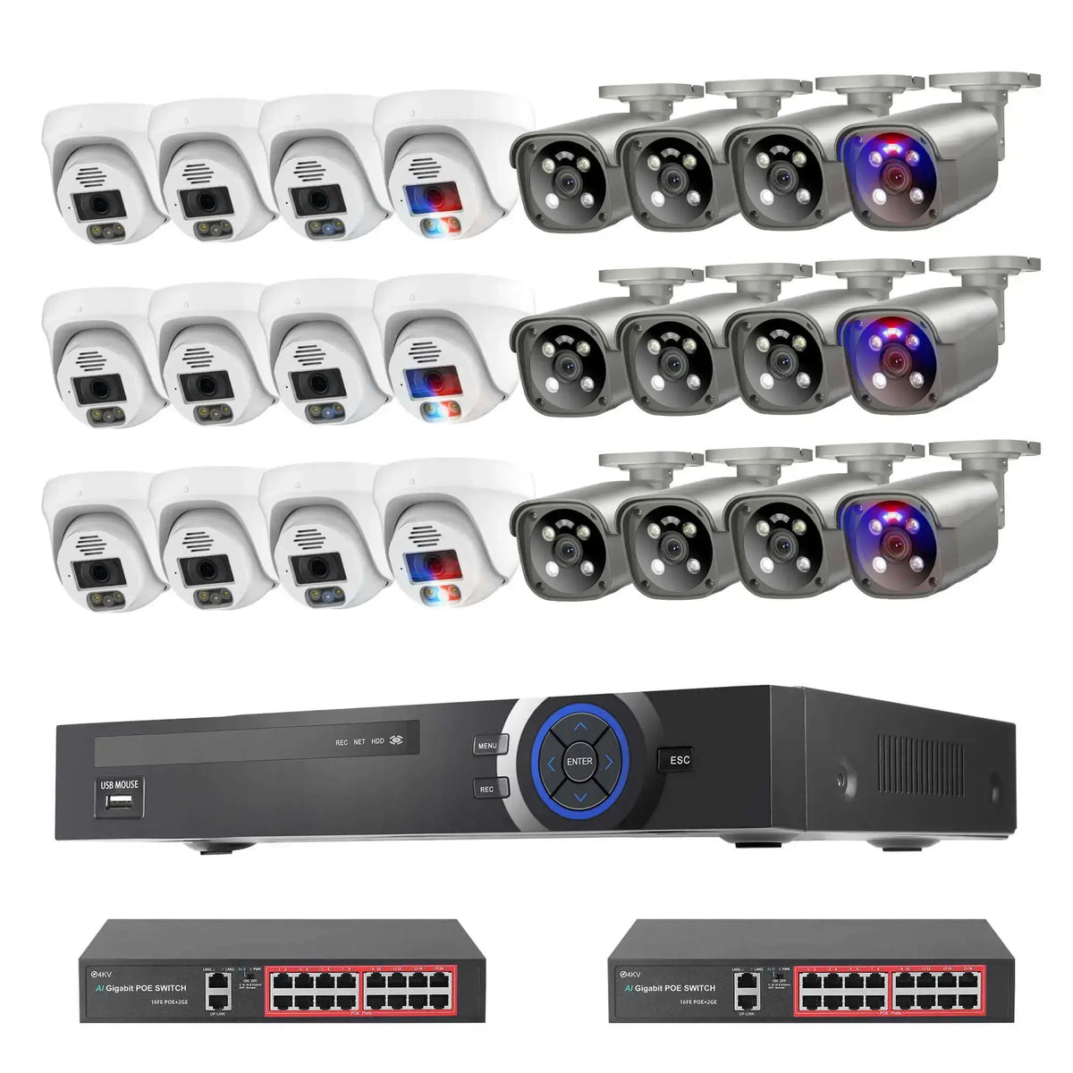 32CH 8MP PoE Color Night Vision System product image