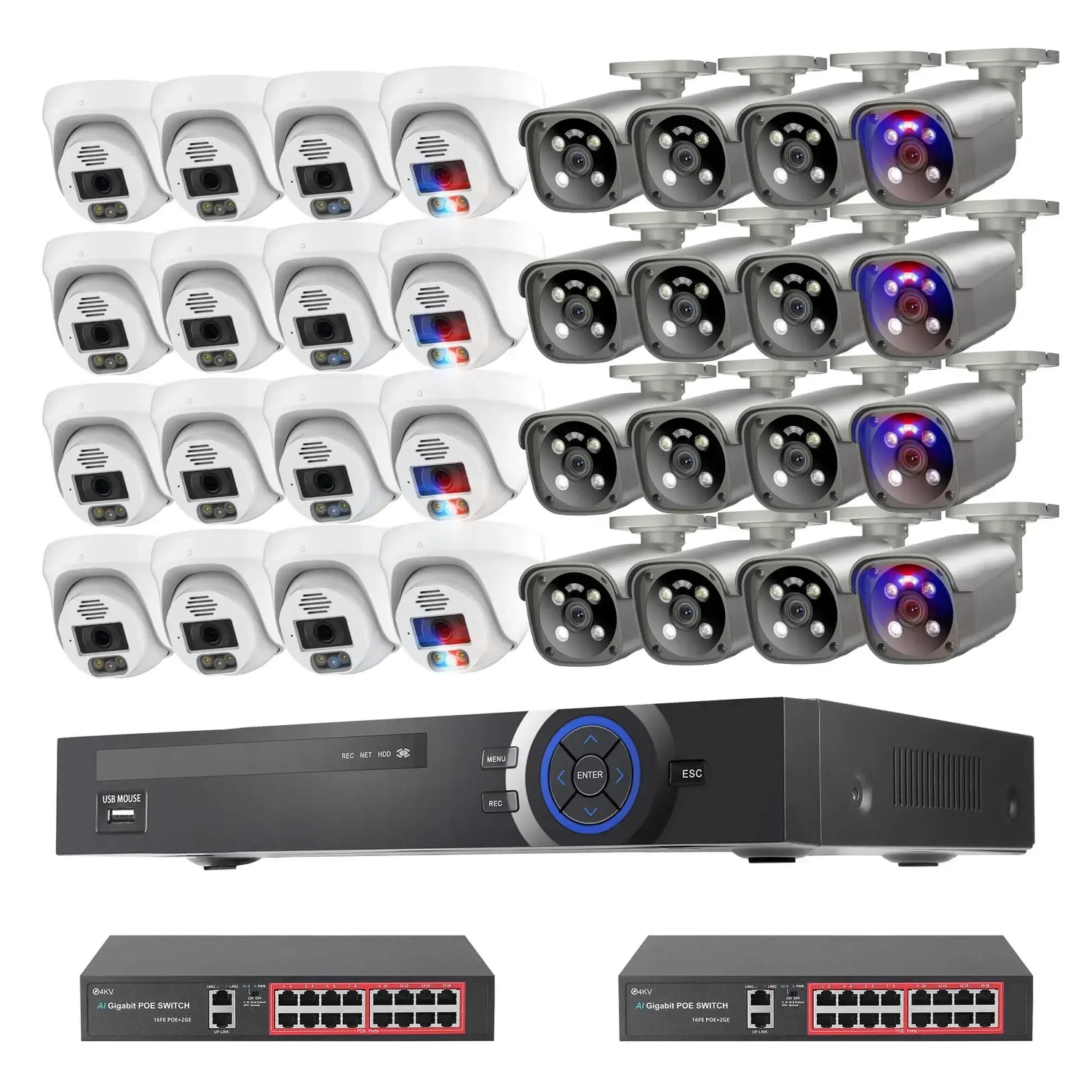 32CH 8MP PoE Color Night Vision System product image