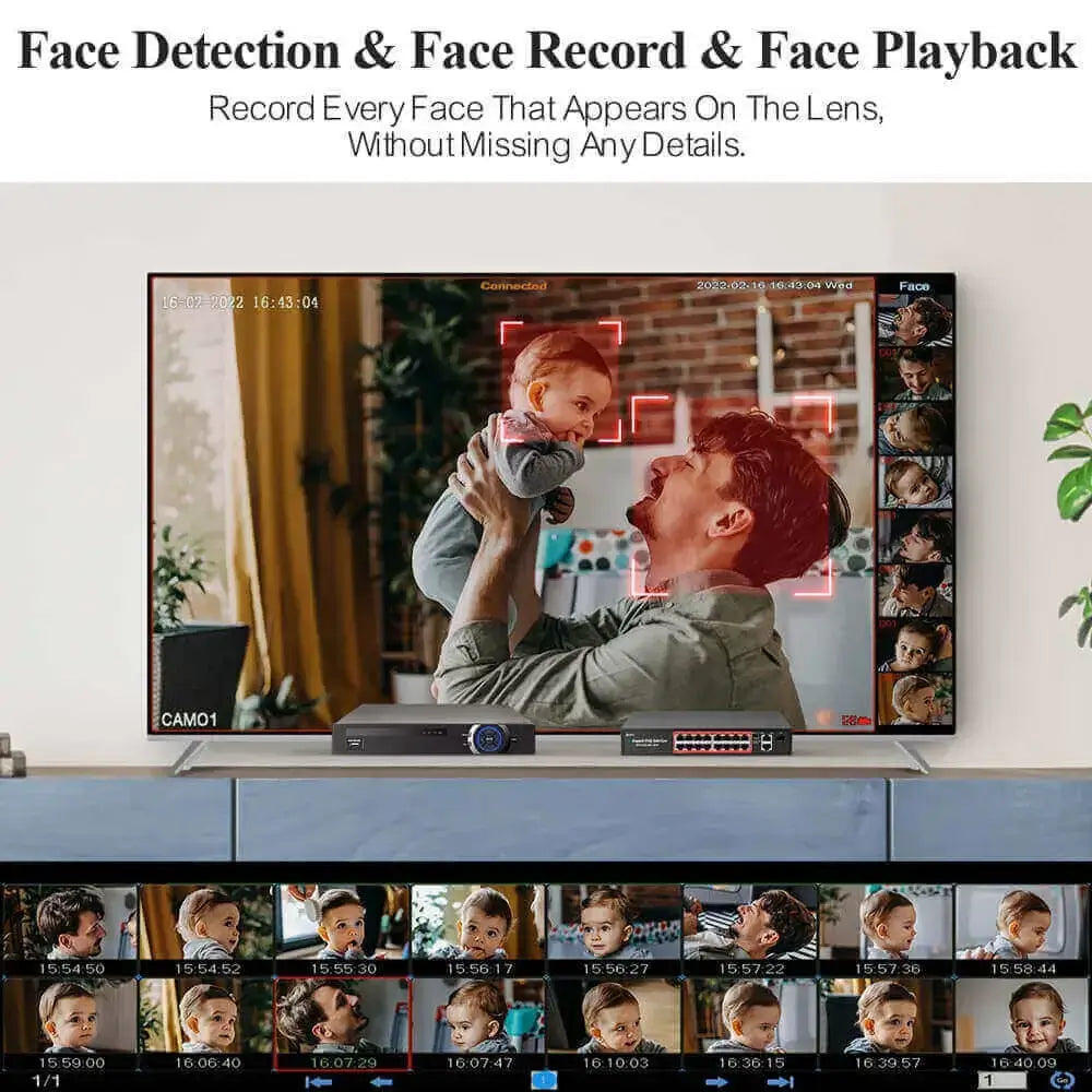 8MP PoE Outdoor Camera with Flashing Alarm Light - 8PCS