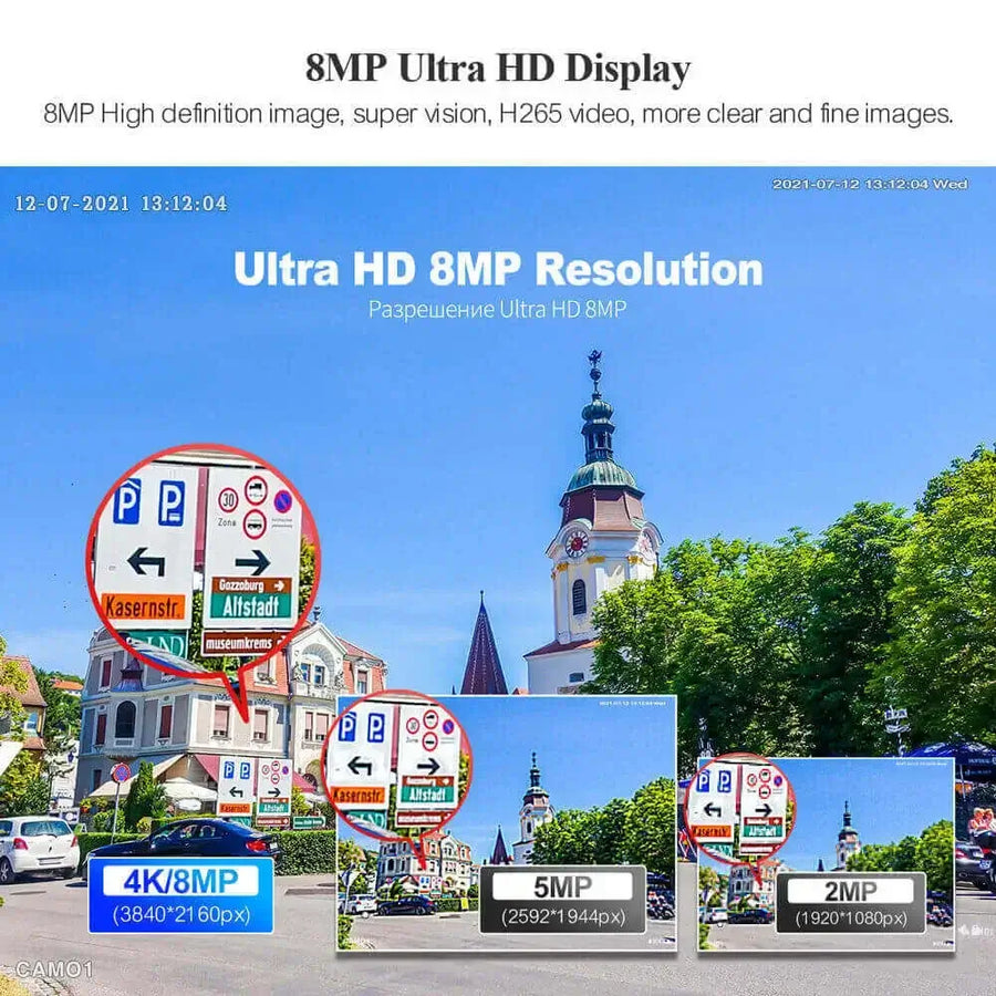 32CH PoE Camera System 8MP PoE Cameras Outdoor