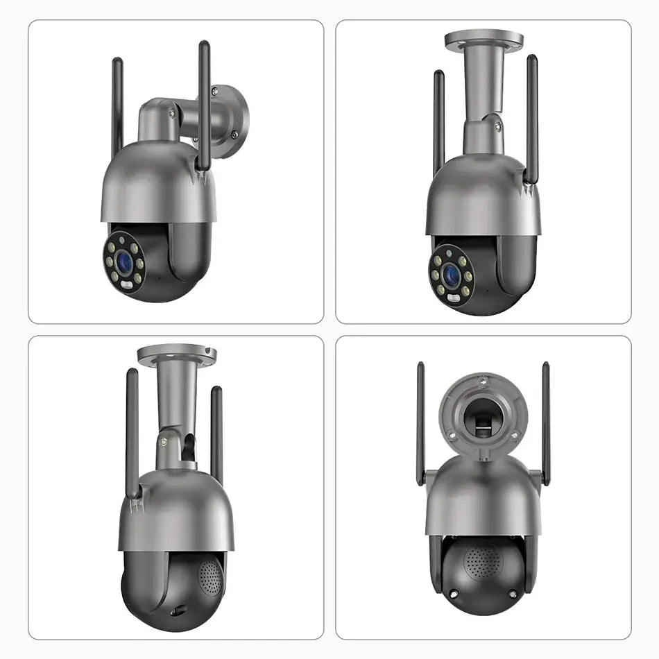 4MP 8MP PT WiFi Camera Gary with Motion Spotlight