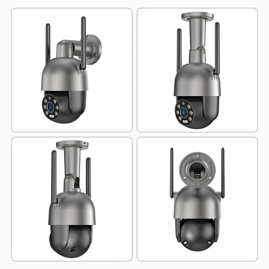 4MP 8MP PT WiFi Camera Gary with Motion Spotlight