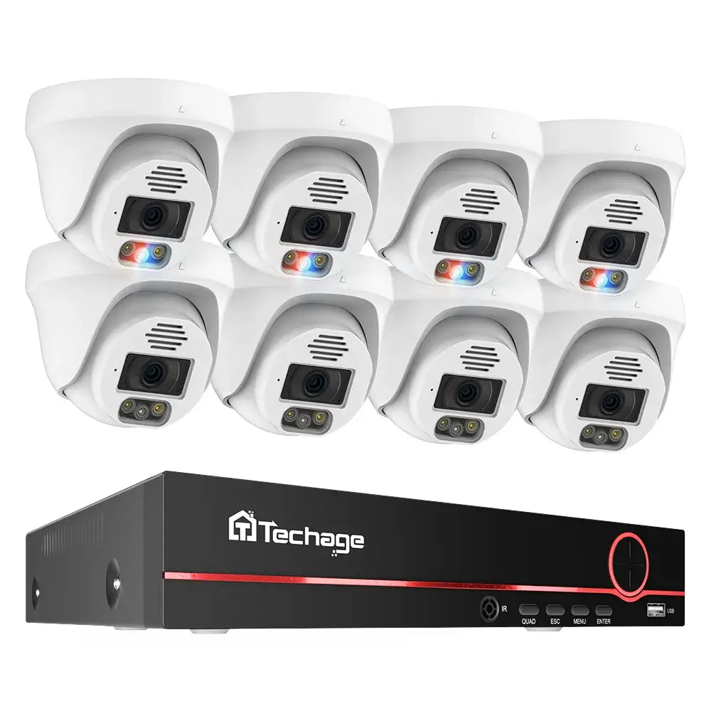 8MP Indoor PoE Camera System with Car and Face Detection