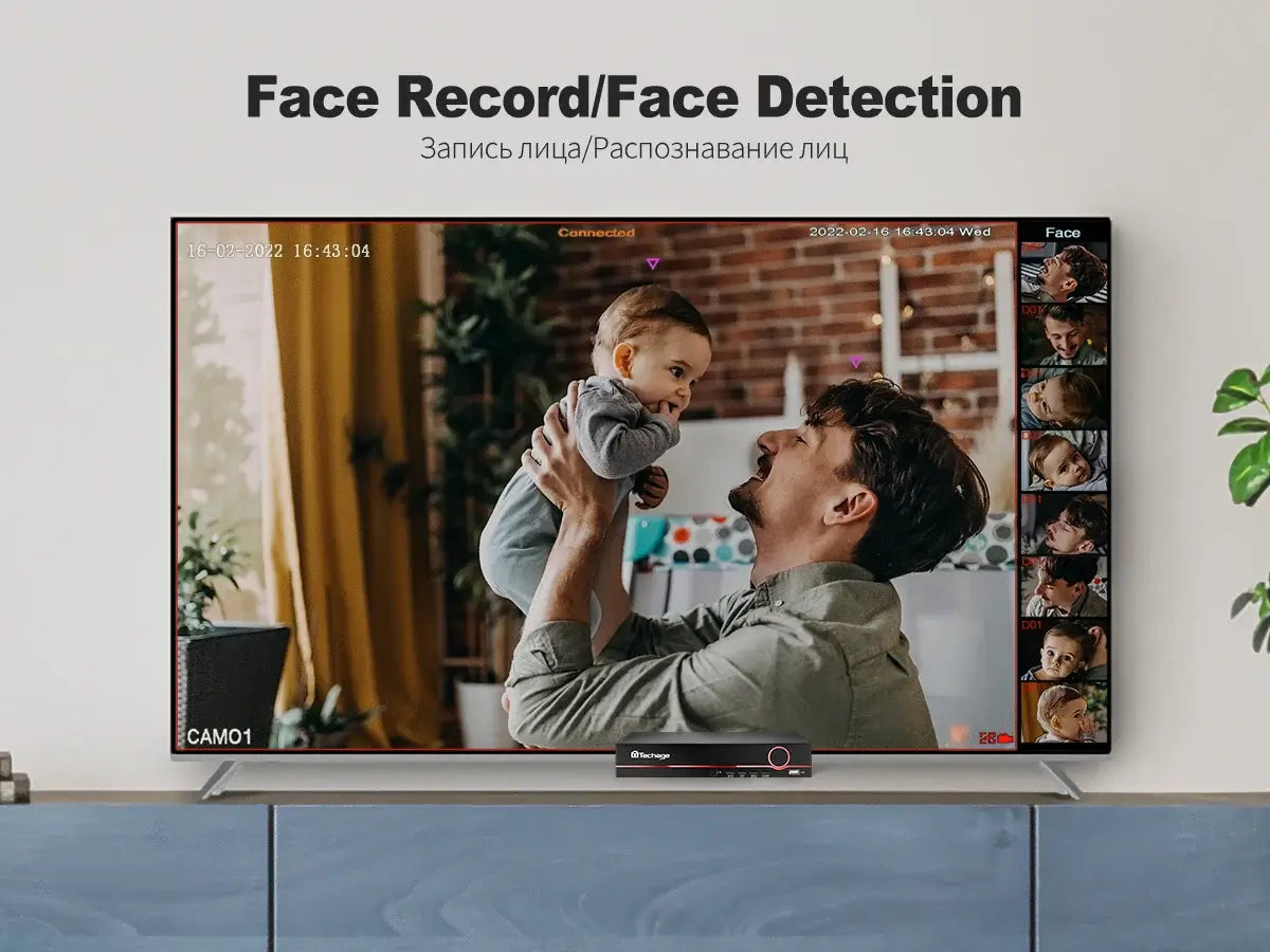 8MP Indoor PoE Camera System with Car and Face Detection