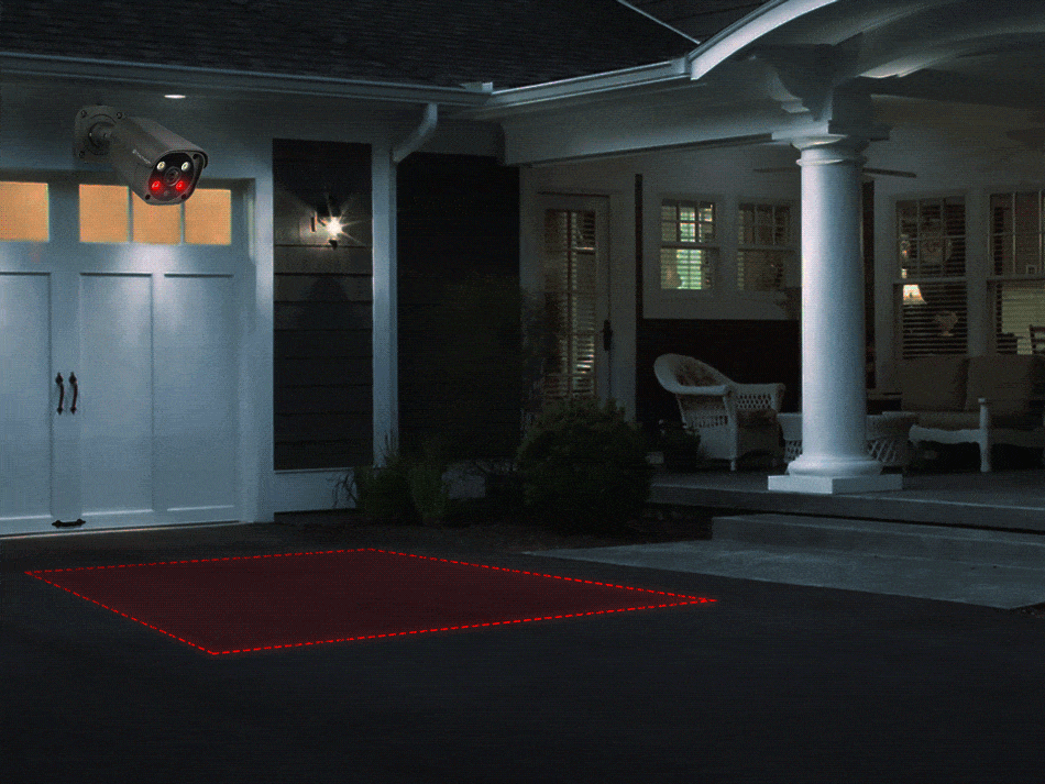 4K 8MP Security PoE IP Camera with Red and Blue Light