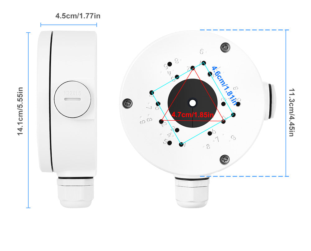 IP66 Waterproof Iron Junction Box for Security Surveillance IP Camera