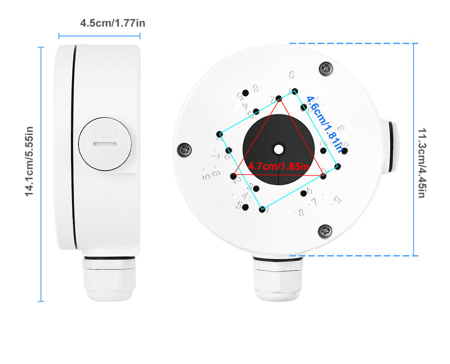 IP66 Waterproof Iron Junction Box for Security Surveillance IP Camera