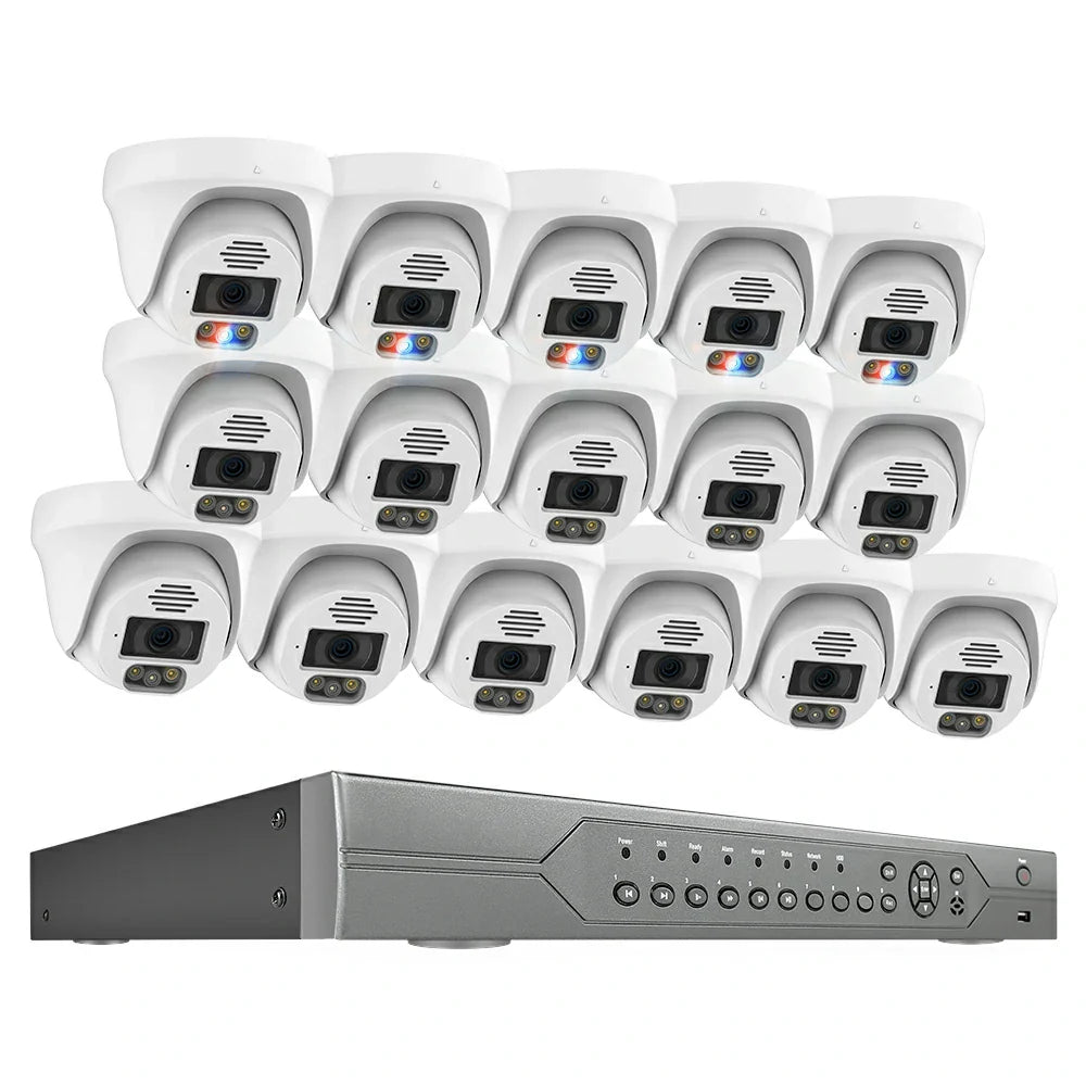 16CH 5MP PoE Camera Kit with Dome Camera