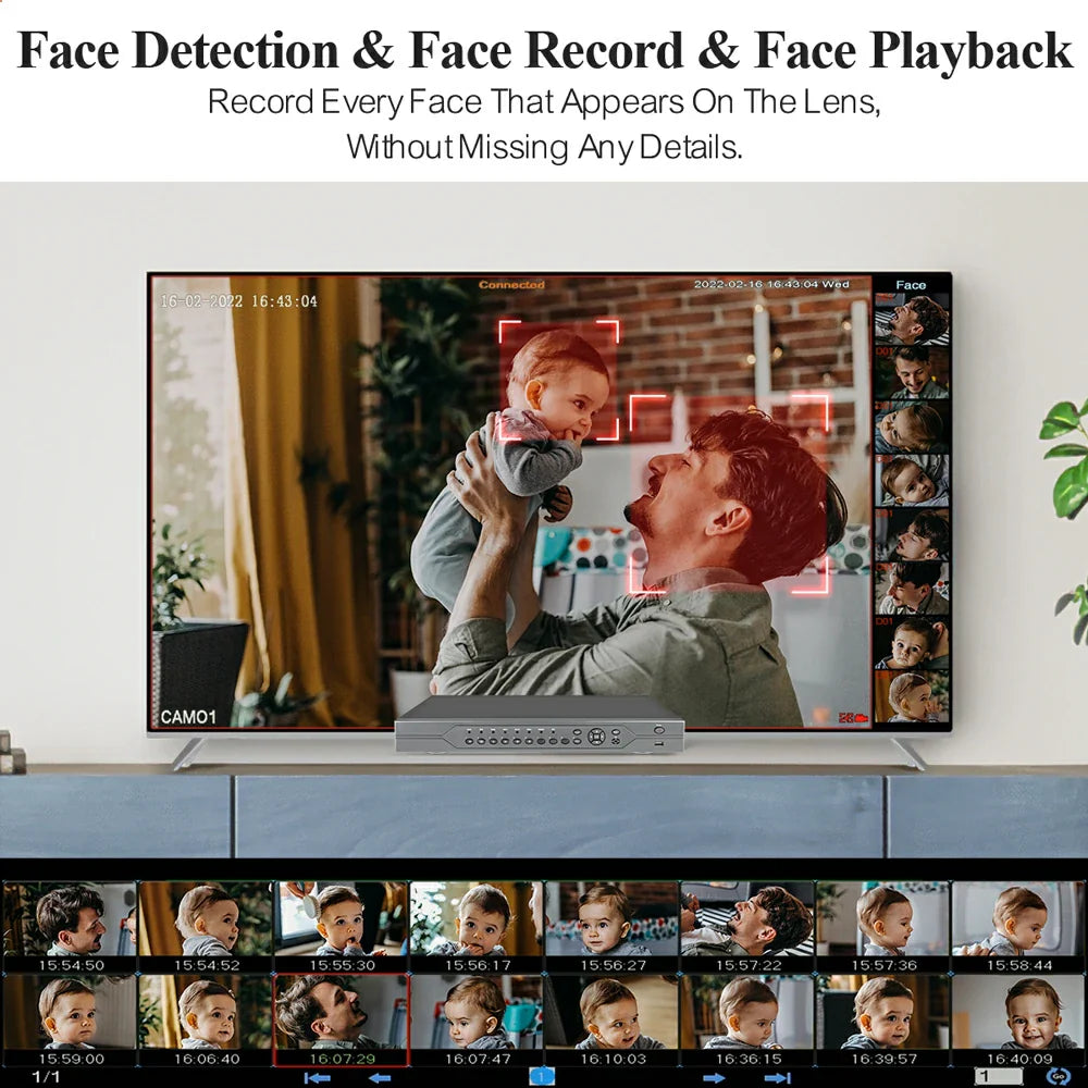 16CH 5MP PoE Camera Kit with Dome Camera