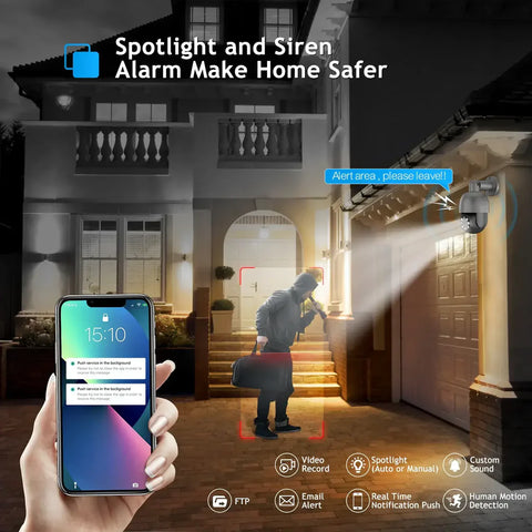 2K WiFi Camera with Motion Detection and Waterproof Design - 24PCS Wholesale