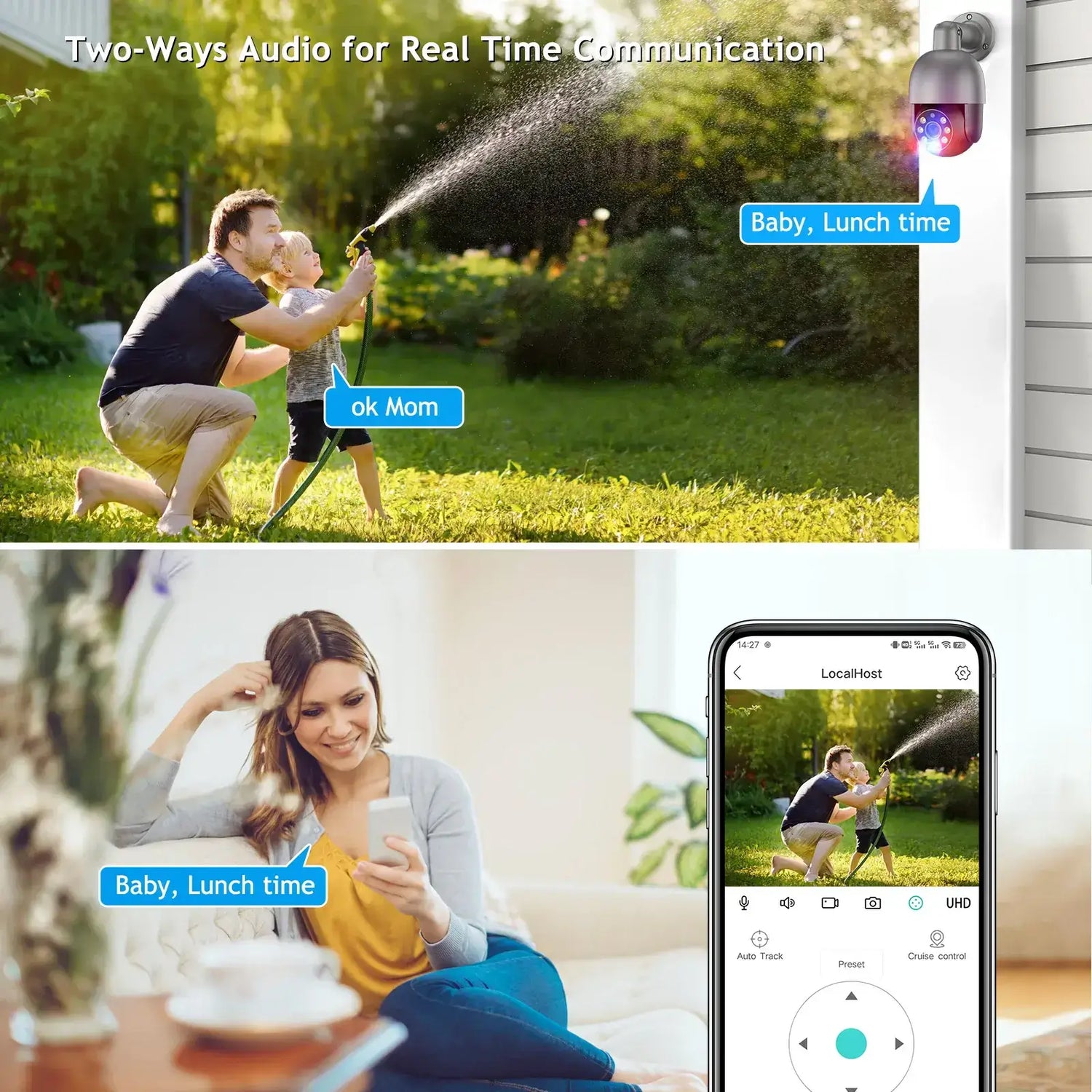 8MP / 5MP 360° PoE AI Camera with SD Card Support