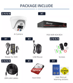 5MP PoE Camera Kit with Dome Camera and Person / Vehicle Detection