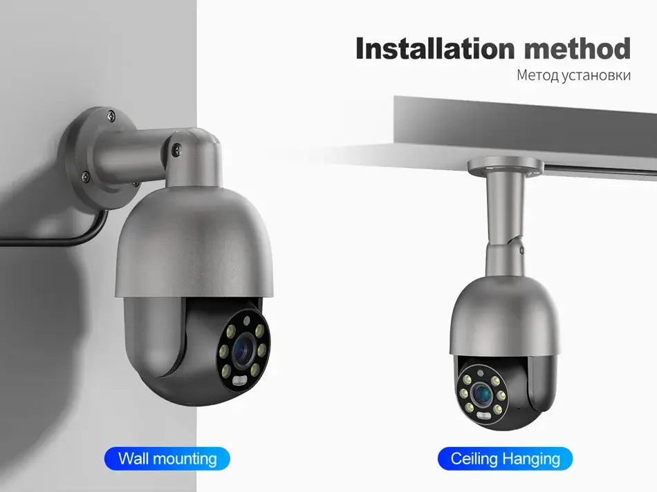 8MP 360° Outdoor PoE Camera System with Pan Control