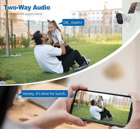 3MP Wireless Solar Battery Camera with Amazon Alexa Support