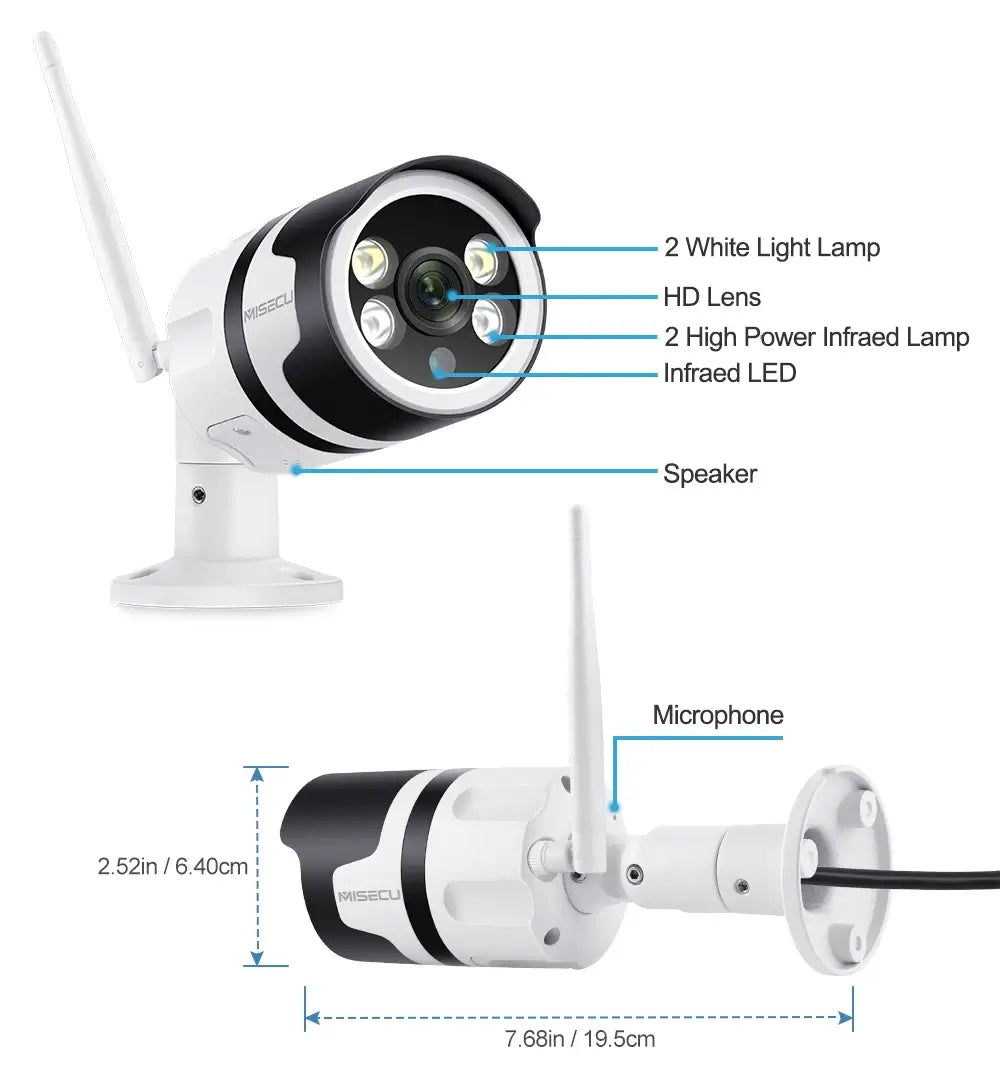 ICSee WiFi Camera Outdoor with Two-Way Audio