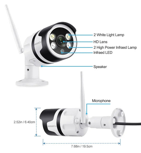 ICSee WiFi Camera Outdoor with Two-Way Audio