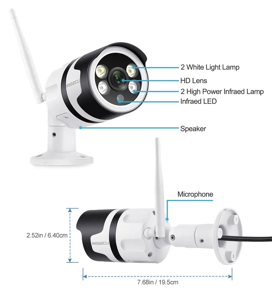 ICSee WiFi Camera Outdoor with Two-Way Audio