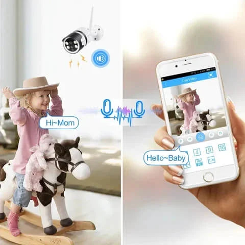 5MP Wireless Camera System with Smart AI Human Detection