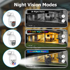 8X Zoom Dual Lens PoE Cameras Waterproof PT825D