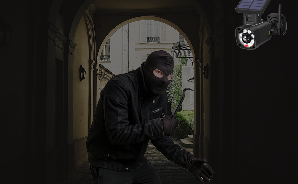 Dummy Camera Fake Security Camera with LED (Pack of 2PCS)