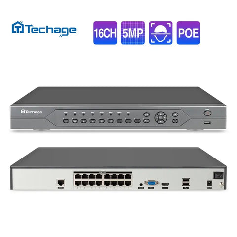 H.265 16CH PoE NVR with 4K Resolution and 240M Bandwidth