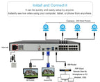 H.265 16CH PoE NVR with 4K Resolution and 240M Bandwidth