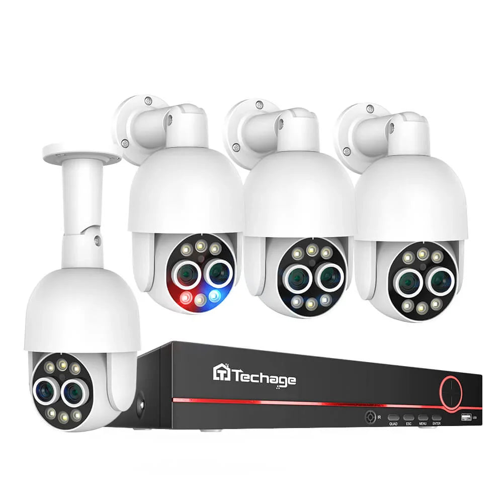 4MP PoE PTZ Camera System with 8X Zoom