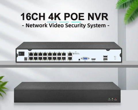 16CH PoE NVR Recorder with Max 4K Camera Support