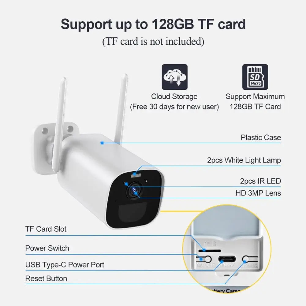 3MP Wire-Free Battery Camera BC12
