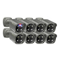 8MP PoE Outdoor Camera with Flashing Alarm Light - 8PCS