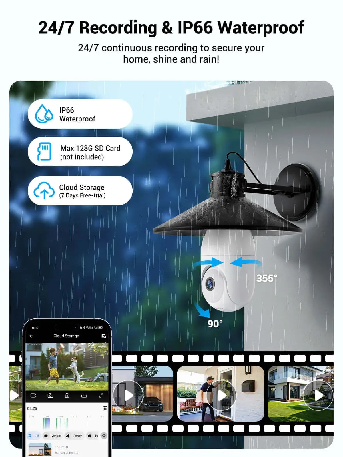 Tuya 2MP Light Bulb Camera with Full-Color Night Vision