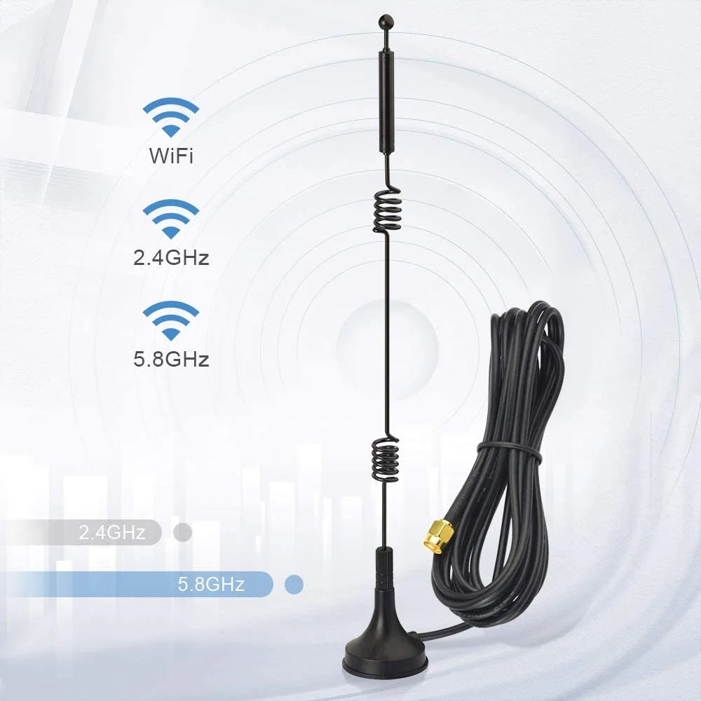 2.4 / 5.8GHz WiFi Antenna Extension Cable Signal Booster