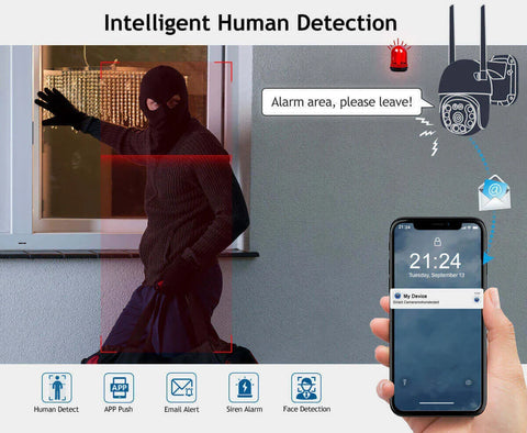 2K WiFi Camera with Motion Detection and Waterproof Design - 24PCS Wholesale