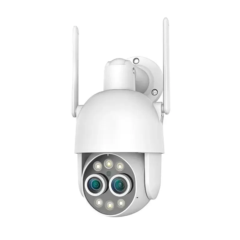 8X WiFi PTZ Security Camera Dual-Lens Auto Tracking