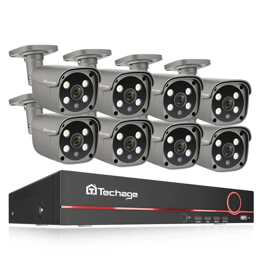 8CH 5MP PoE Camera System with Two-Way Audio 605GP-AI